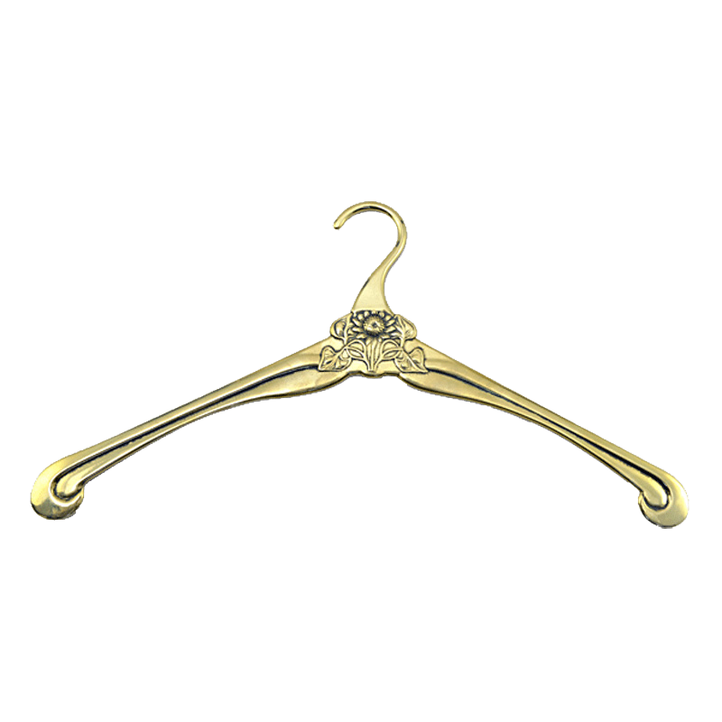 Вешалка для одежды гардеробная Плечики 41х21,5см (латунь, золото) Италия Alberti Livio