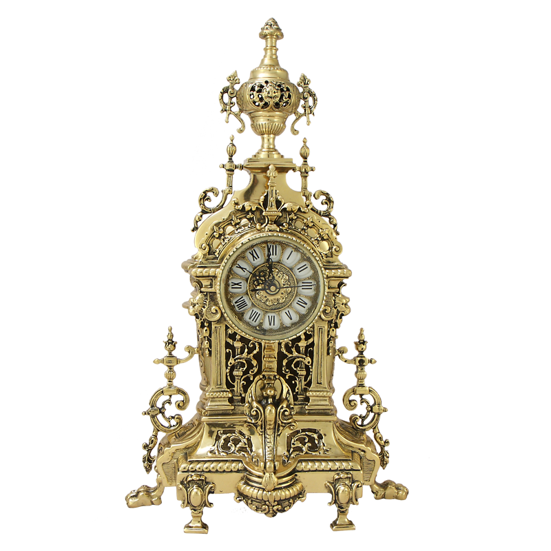 Часы каминные &quot;Эмануэль&quot; 55x30x13см (бронза, золото) Португалия