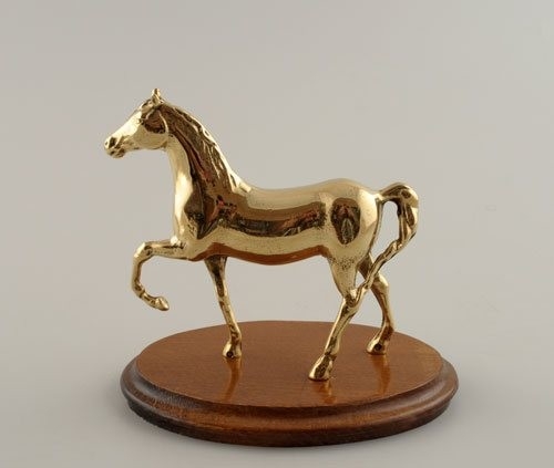 Статуэтка &quot;Лошадь малая&quot; 17х17х13см (латунь, золото) Италия