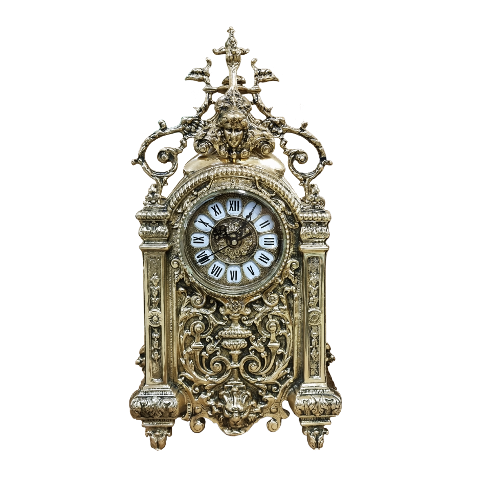 Часы каминные &quot;Лоренцо&quot; 40х24х14см (бронза, золото) Португалия