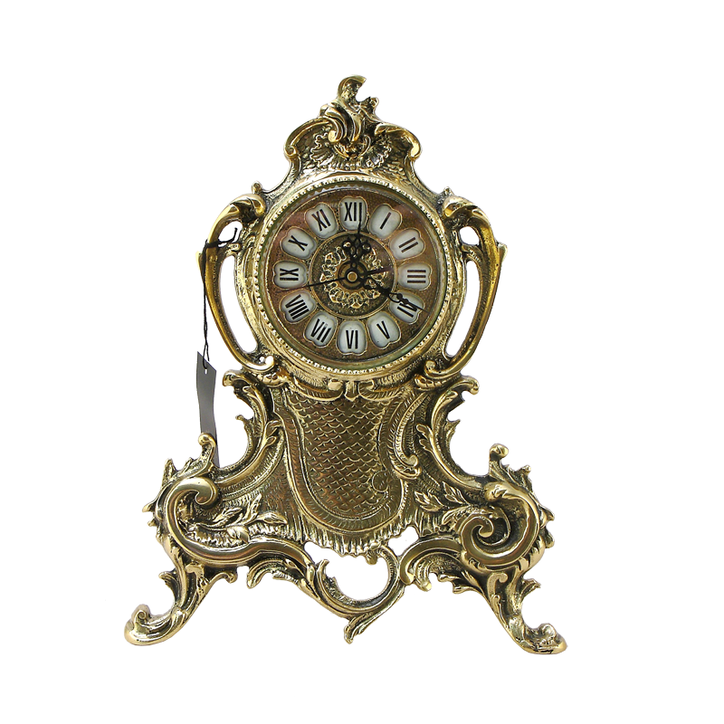 Часы каминные &quot;Луи XV Френте&quot; 33х24х4 см (бронза, золото) Португалия 