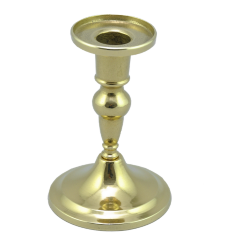 Канделябр на 1 свечу малый h12см (латунь, золото) Италия