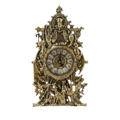 Часы каминные &quot;Охота&quot; 30х17х4 см (бронза, золото) Португалия 