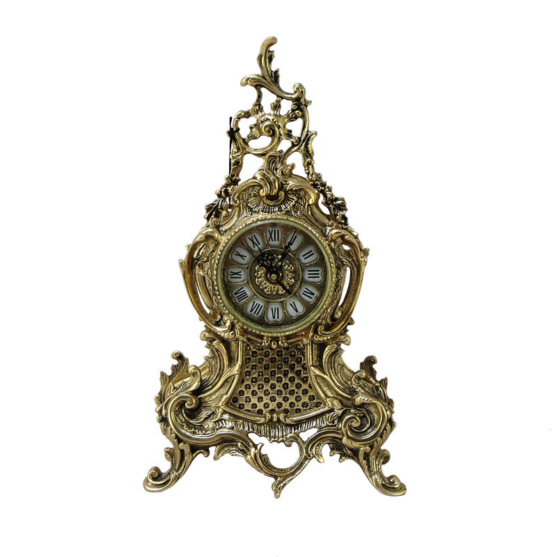 Часы каминные &quot;Дон Луи&quot; 43x25х12см (бронза, золото) Португалия