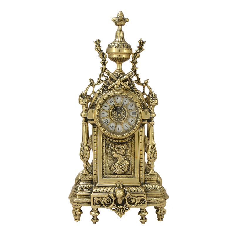 Часы каминные &quot;Виктория&quot; 44х22х11см (бронза, золото) Португалия