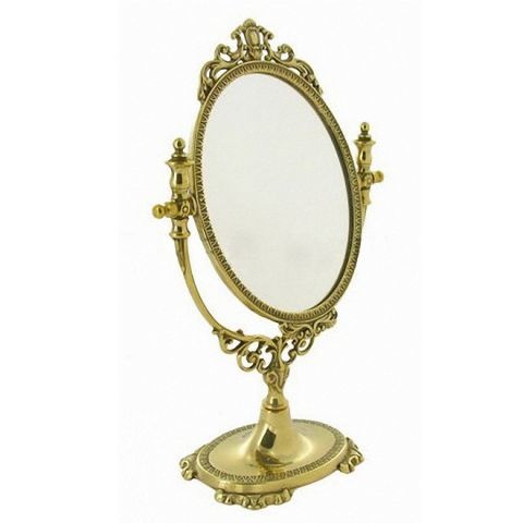 Зеркало настольное ''Мечта'' 48х33см (латунь, золото) Италия