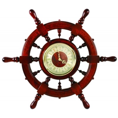 Часы деревянные "Пират"