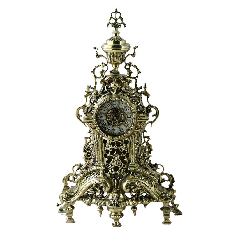 Часы каминные &quot;Фердинандо&quot; 37x29x10см (бронза, золото) Португалия