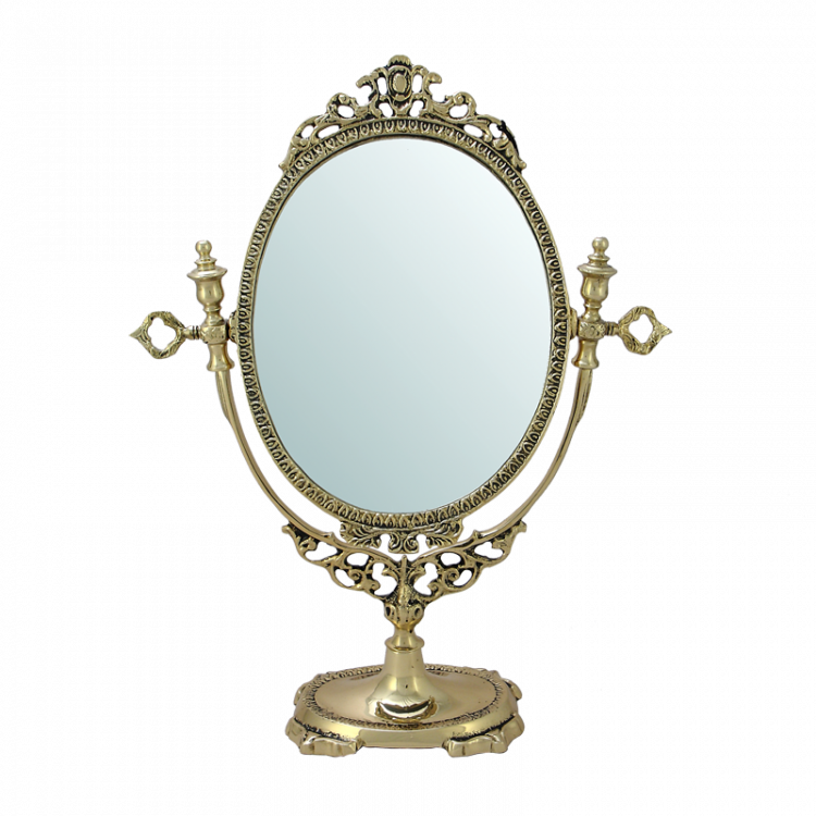 Зеркало настольное "Прелесть" 38х29х10см (бронза, золото) Португалия