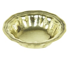 Тарелка фигурная d13,5см (латунь, золото) Италия