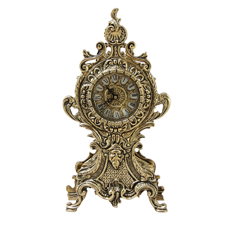 Часы каминные &quot;Бельведер&quot; 34х18х10см (бронза, золото) Португалия
