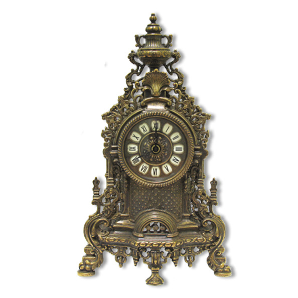 Часы каминные "Лигурия" 43x24x13см (латунь, антик) Италия