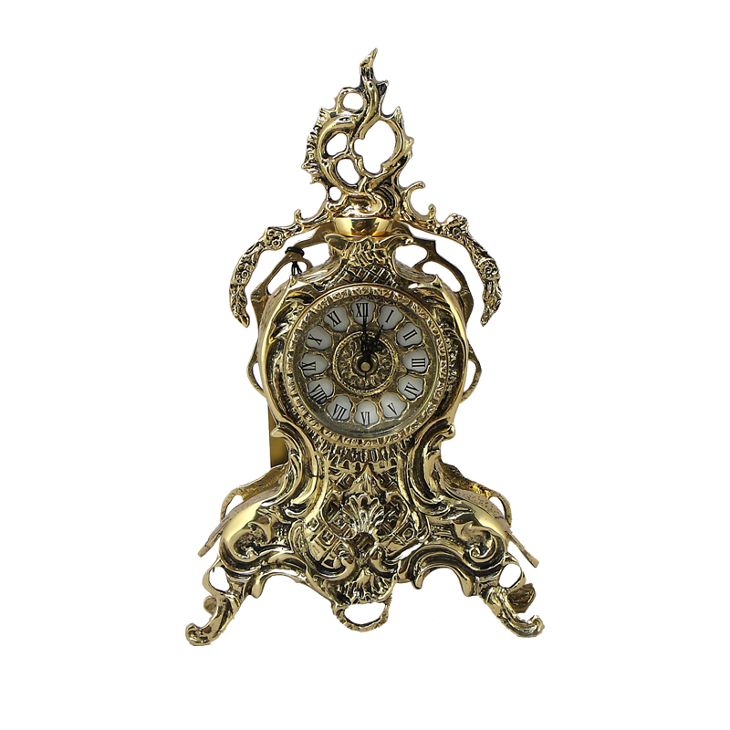 Часы каминные &quot;Дон Жуан Кришта&quot; 35х22х10см (бронза, золото) Португалия