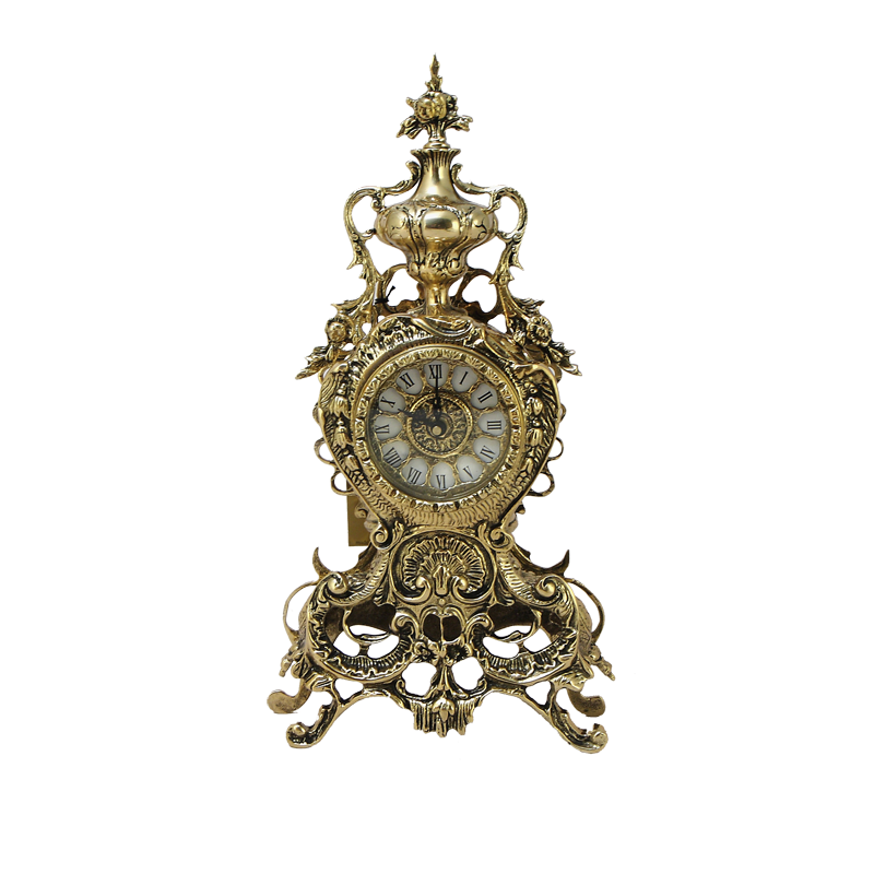Часы каминные &quot;Себастьян&quot; 40х21х10 см (бронза, золото) Португалия