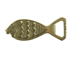 Открывалка "Золотая Рыбка" 12см (латунь, золото) Италия
