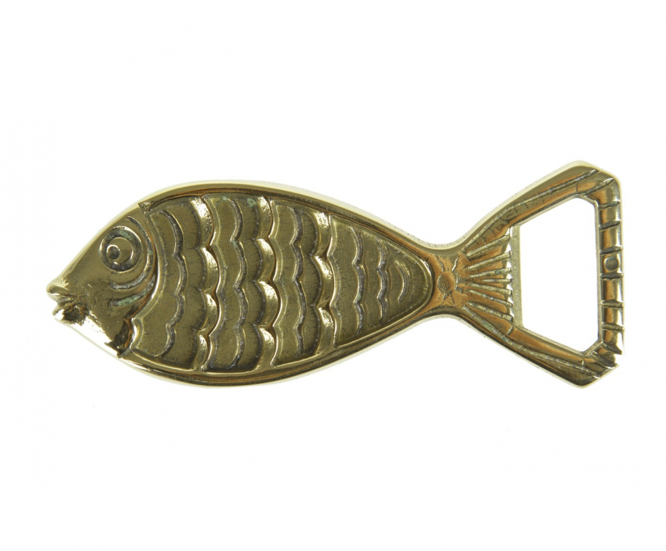 Открывалка &quot;Золотая Рыбка&quot; 12см (латунь, золото) Италия